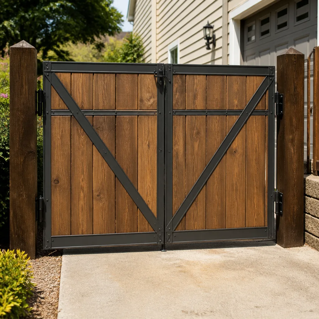 Wood & steel frame